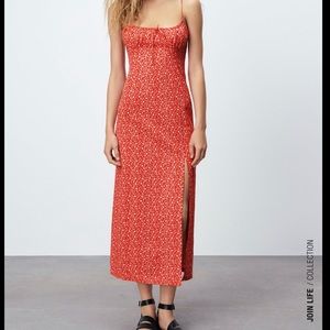 Zara Floral Midi Dress